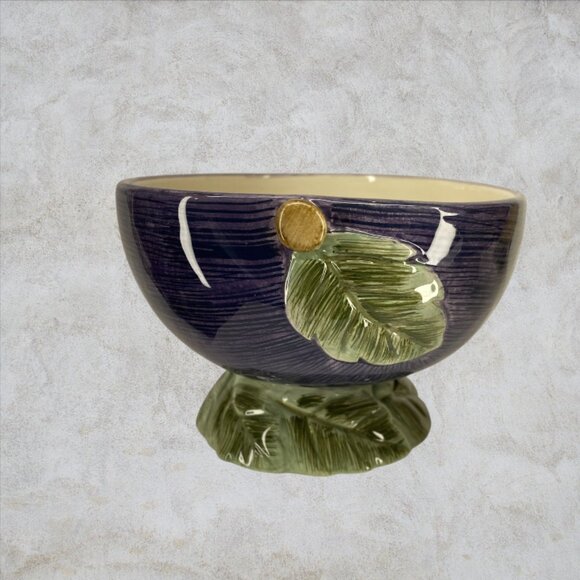 NOBLE EXCELLENCE BOWLS -- Dessert Bowls, Set of 4 Footed Bowls, Fruit Shaped - Picture 5 of 15